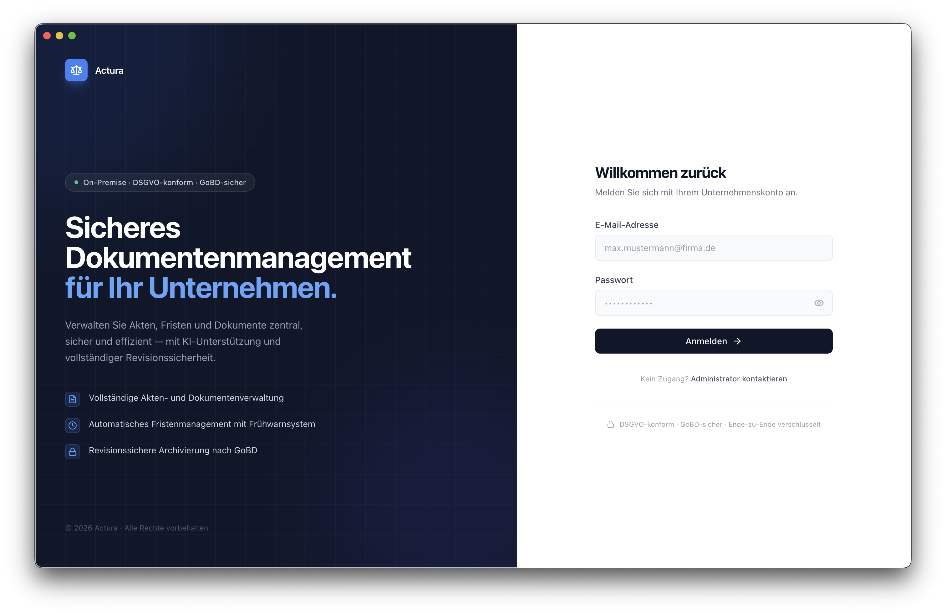 Sicherer Enterprise-Login